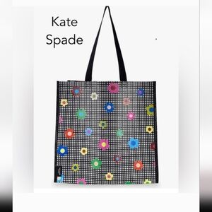 Kate Spade New York Gingham Garden reusable shopping bag